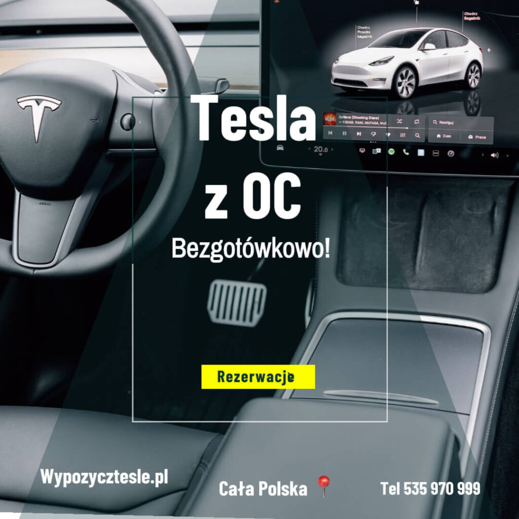 Tesla samochód zastępczy z OC sprawcy