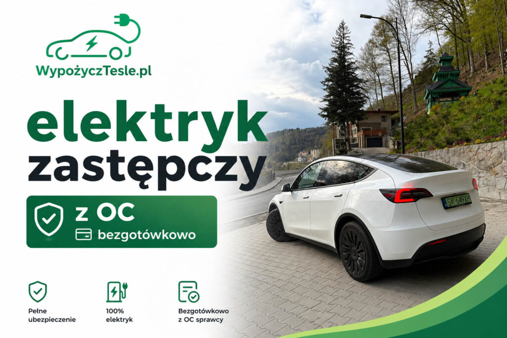 Tesla samochód zastępczy z OC sprawcy