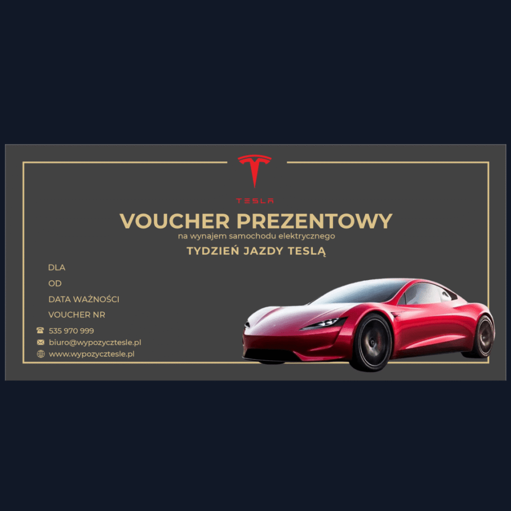 Voucher Tesla na Tydzień